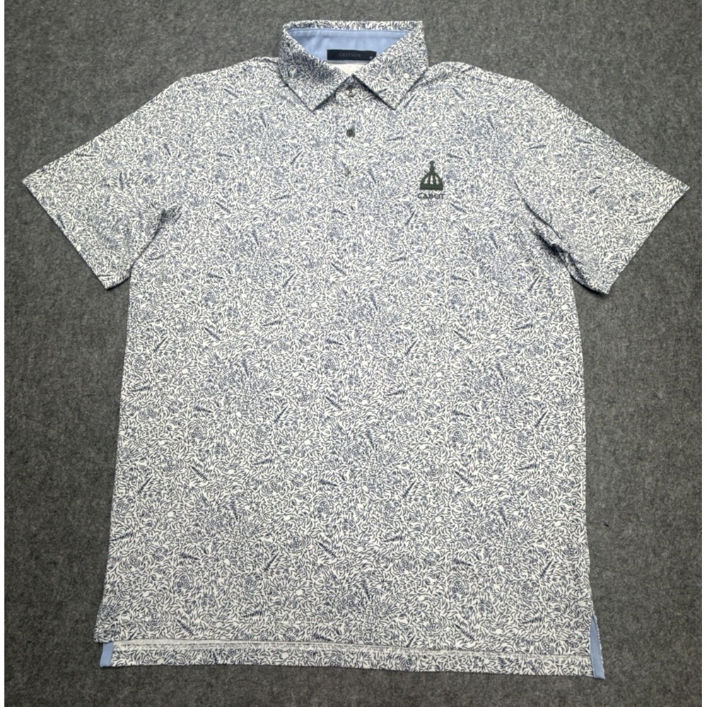 Greyson Polo Shirt Mens M Cabot Highlands Scotland Golf Performance Stretch